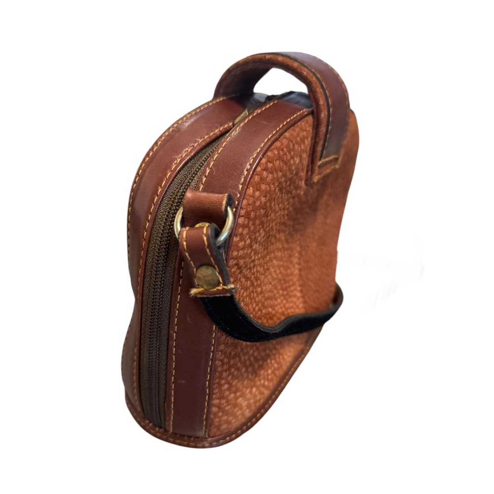 New Zafiro Argentina Brown Pebbled Leather Crossbody Bag Adjustable Strap - Picture 3 of 8